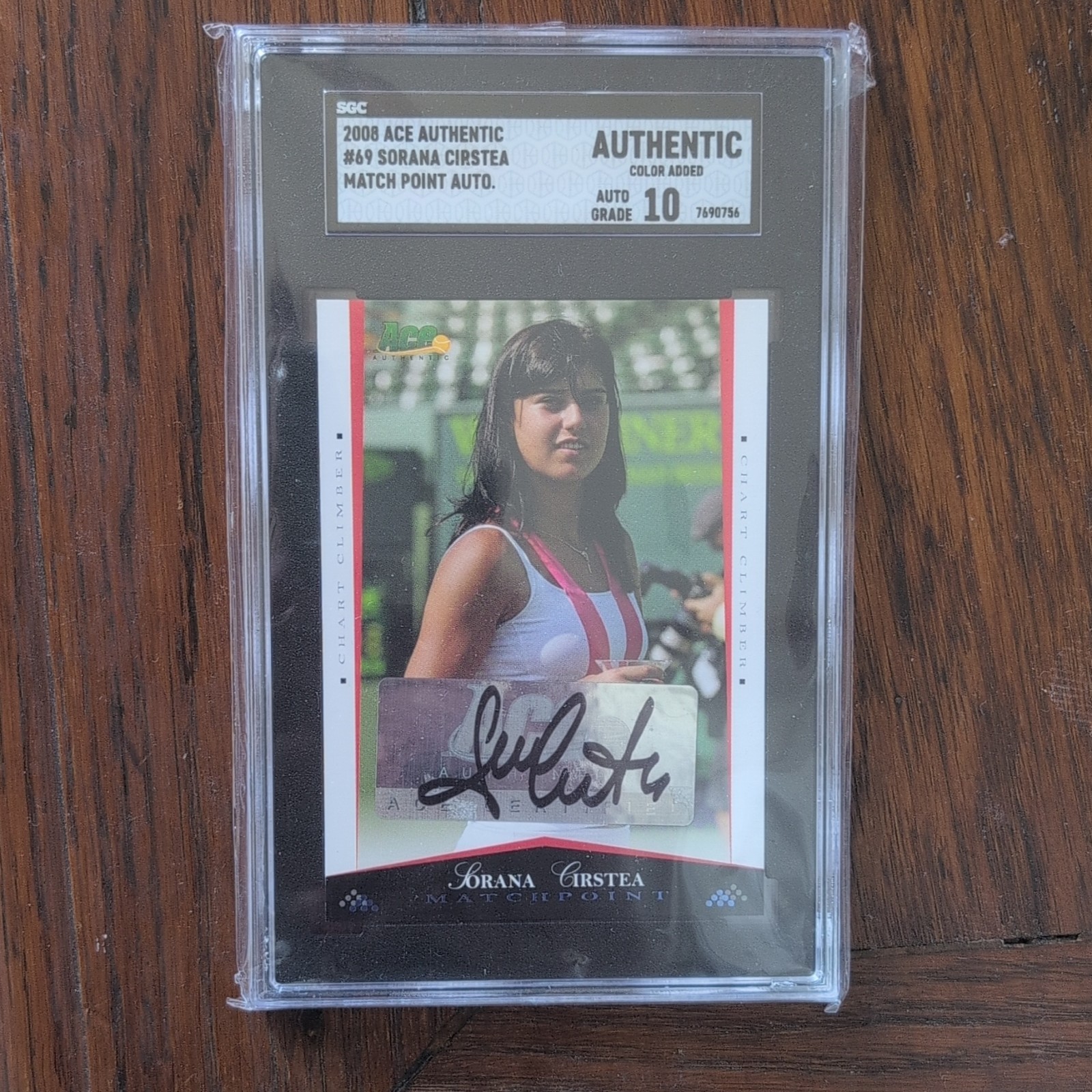 Ace Authentic 2008 Match Point Sorana Cîrstea #69 AUTO SGC Authentic Ace Authentic 2008 Match Point Sorana Cîrstea #69 AUTO SGC Authentic