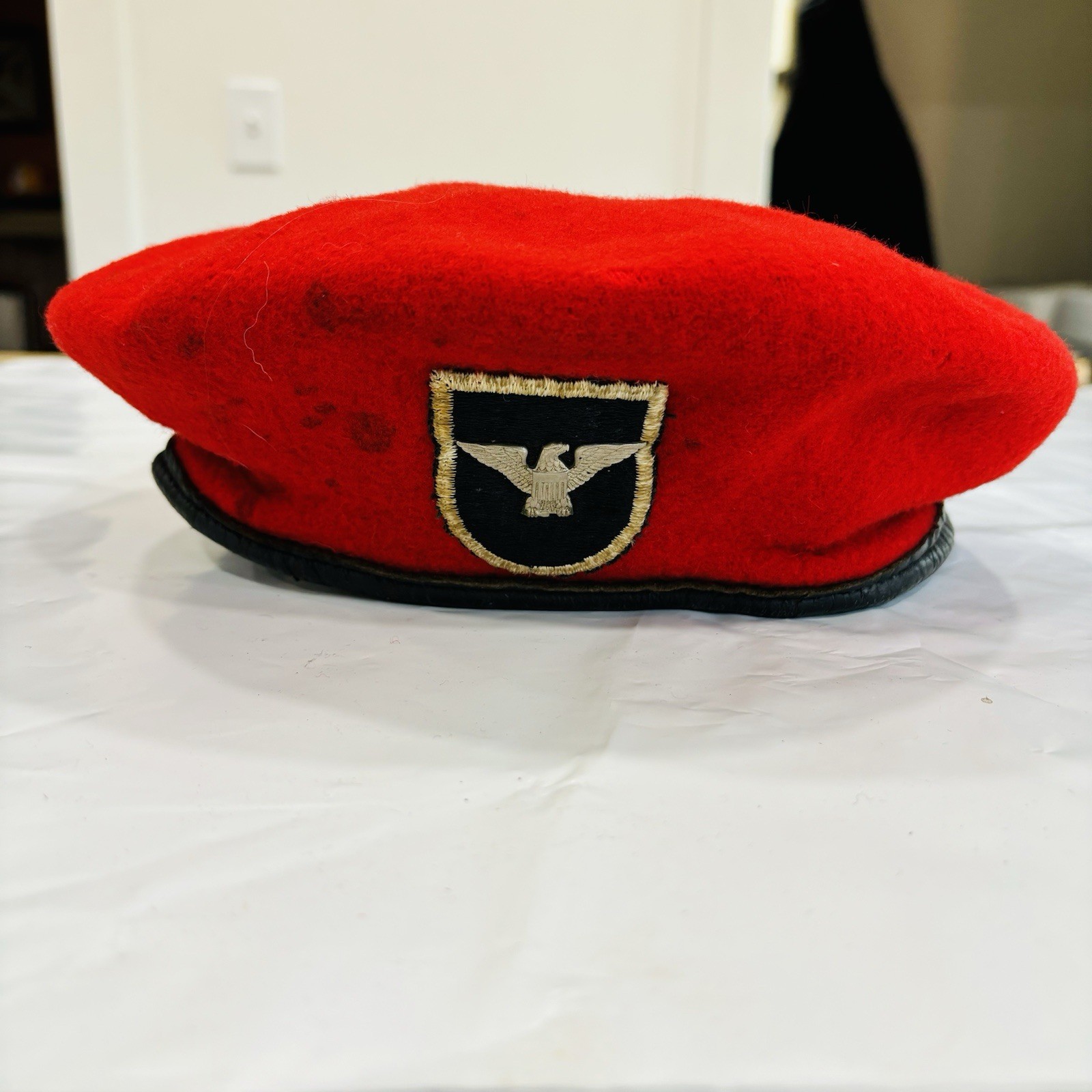 Vintage US Military Red Wool Beret Bancroft Special Forces Vintage US Military Red Wool Beret Bancroft Special Forces