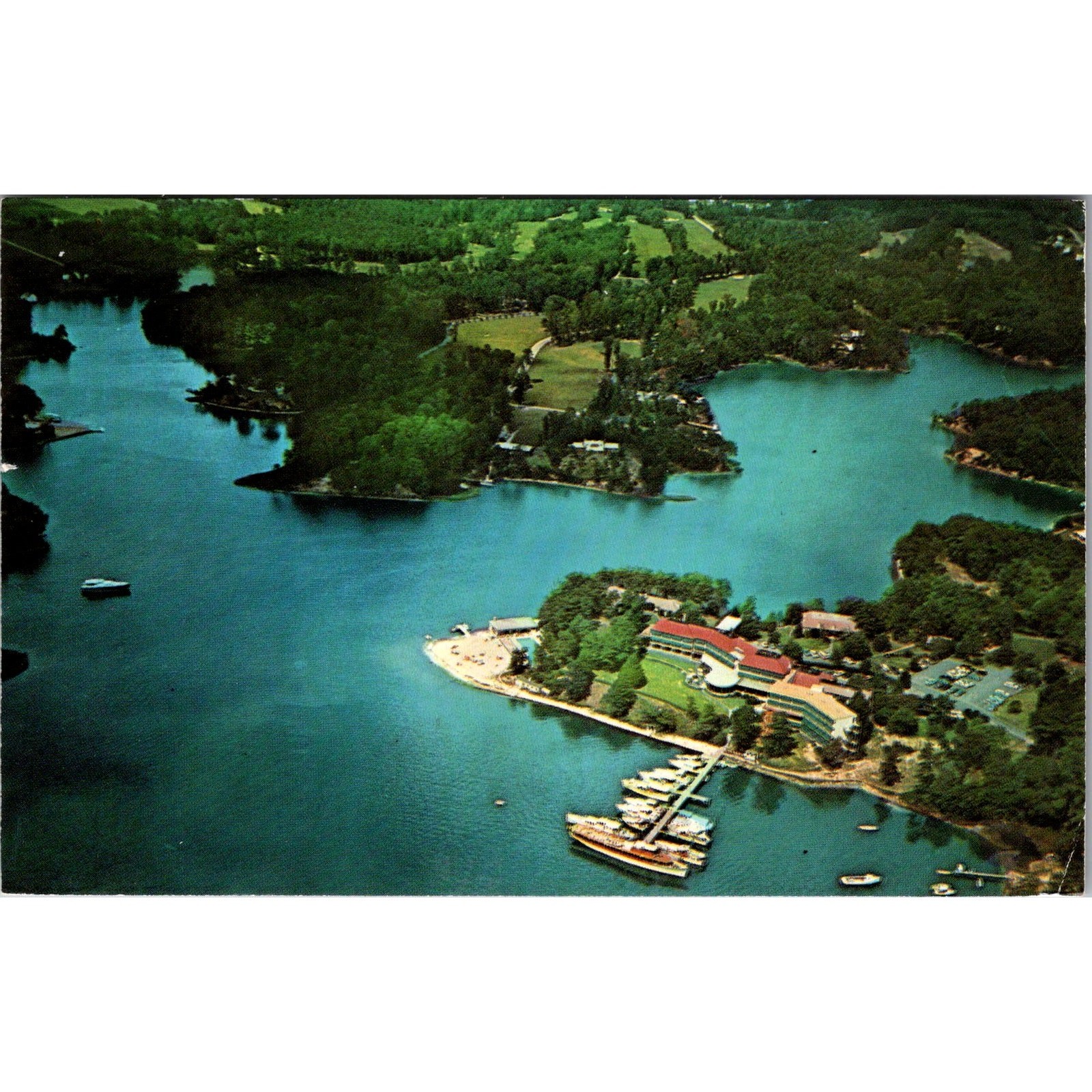 Aerial View Of The Luxurious Tides Inn Irvington VA 1968 Vintage Postcard SP9-8 Aerial View Of The Luxurious Tides Inn Irvington VA 1968 Vintage Postcard SP9-8