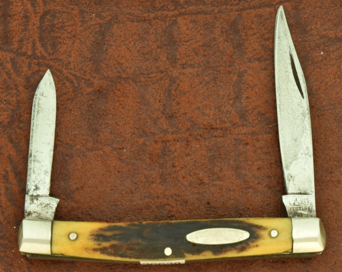 VINTAGE CASE TESTED XX USA 1920-1940 STAG PREMIUM JACK KNIFE NICE (36638)
