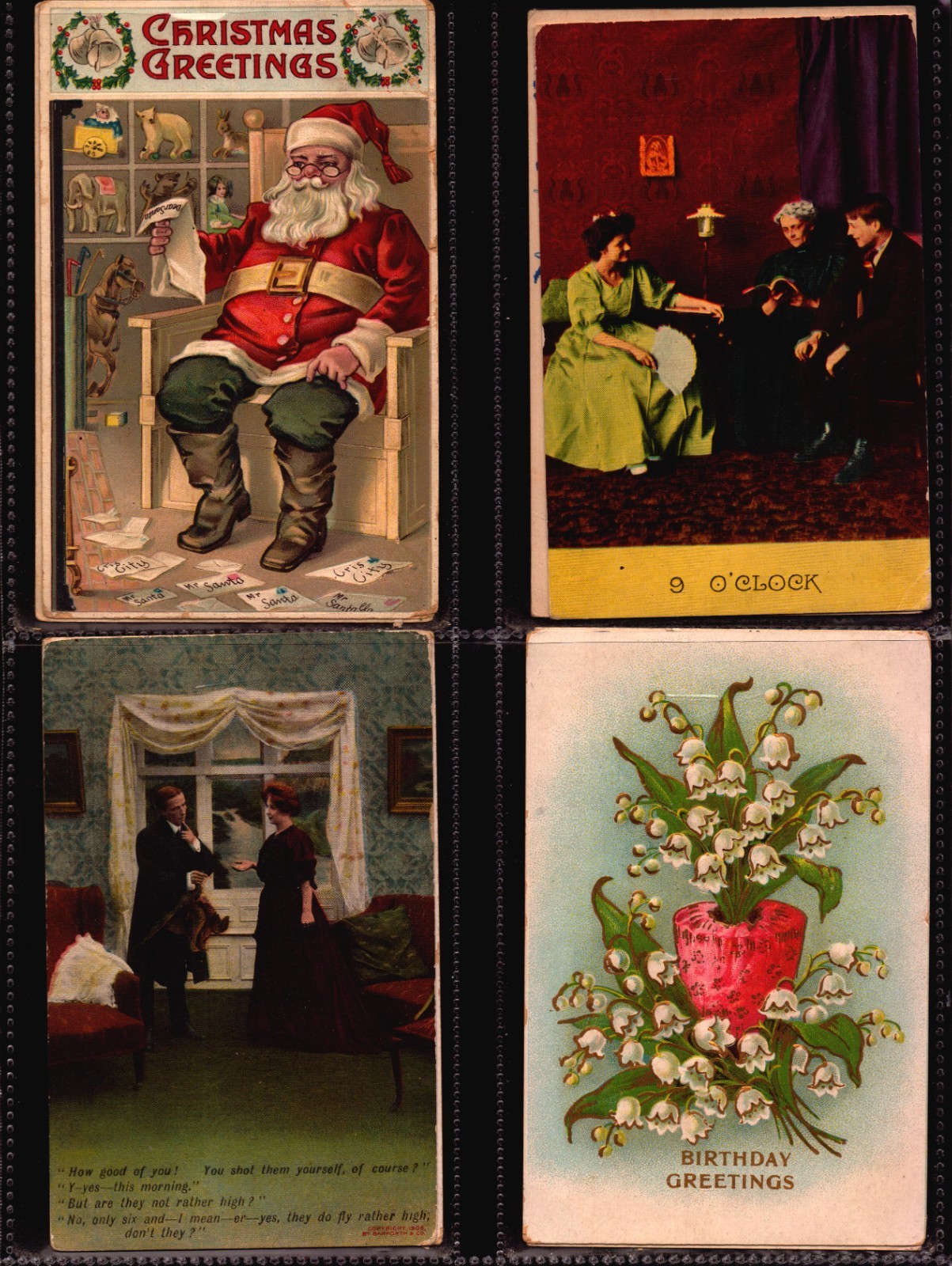 HUGE LOT 100 GREETINGS POSTCARDS MAJORITY 75 TO 100 YEARS OLD