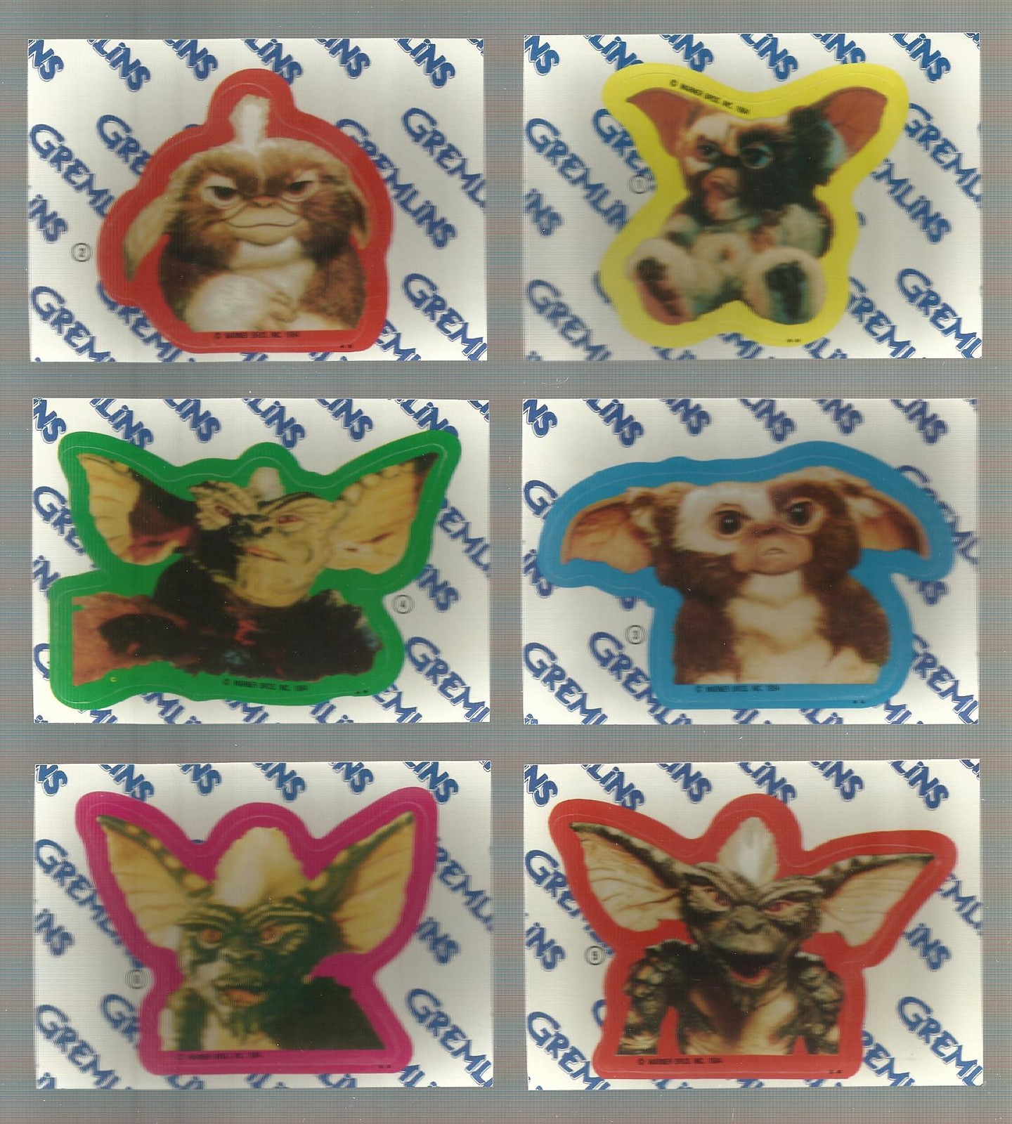 1984 Topps GREMLINS Complete Sticker Set  MINT 