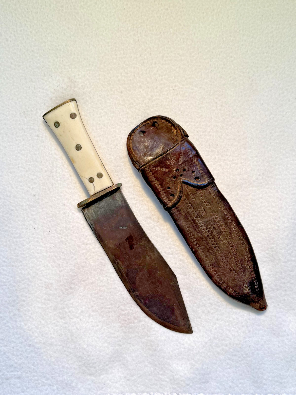 Antique Bowie Knife and Original sheath Antique Bowie Knife and Original sheath