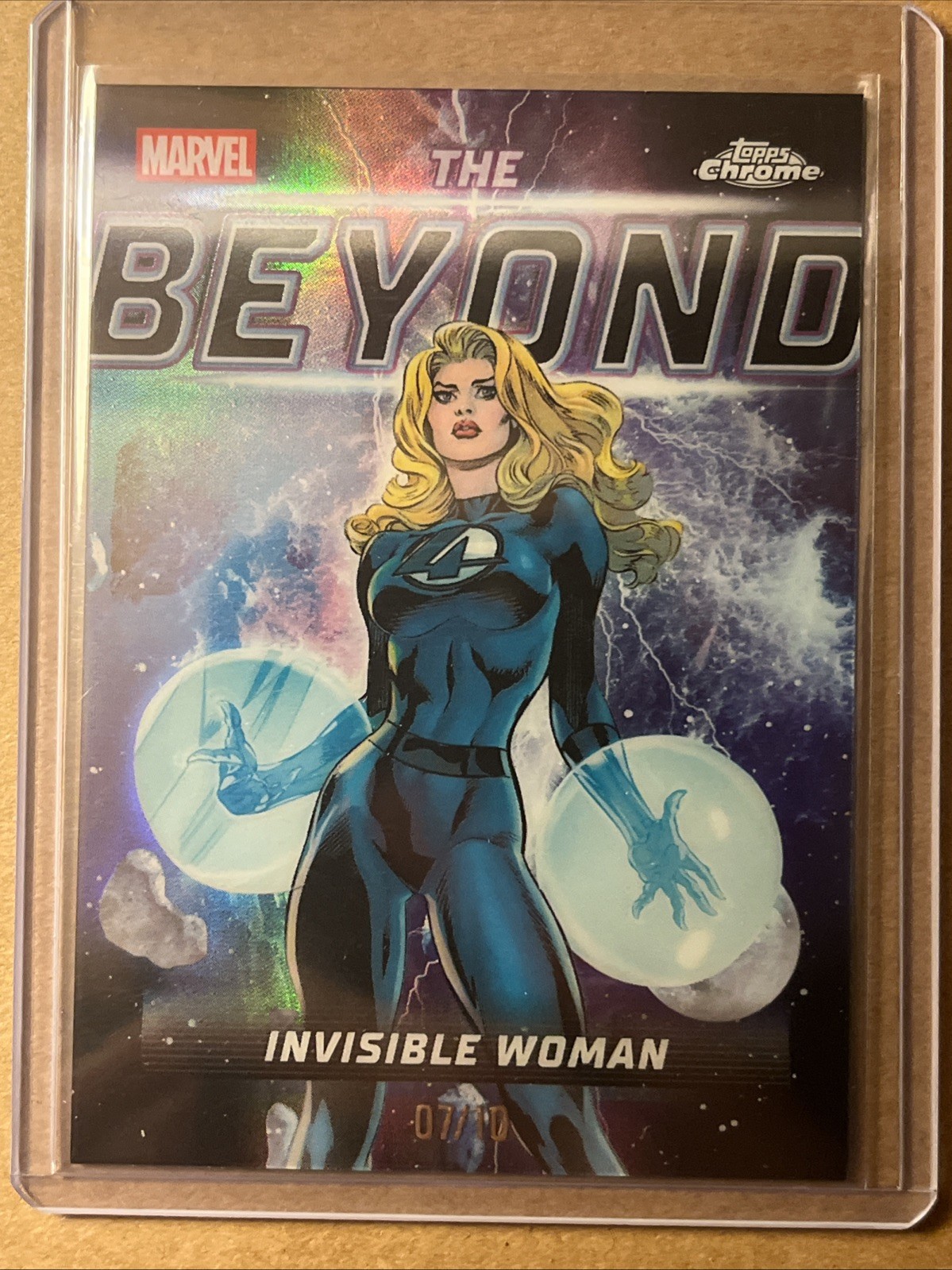 2026 Marvel Topps Chrome The Beyond Invisible Woman Black 7/10 Sue Storm TB-10 2026 Marvel Topps Chrome The Beyond Invisible Woman Black 7/10 Sue Storm TB-10