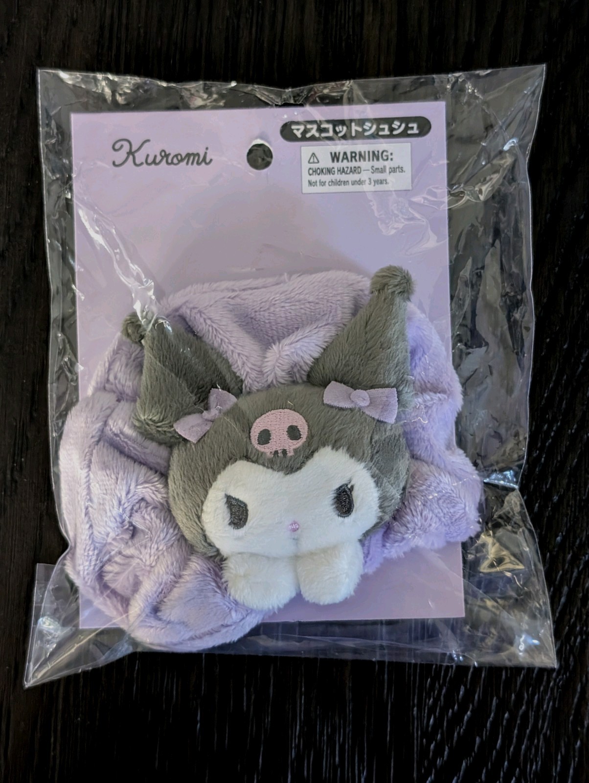 Official Sanrio Kuromi Mascot Scrunchie Cute Character Hair Tie Wrist Band +14