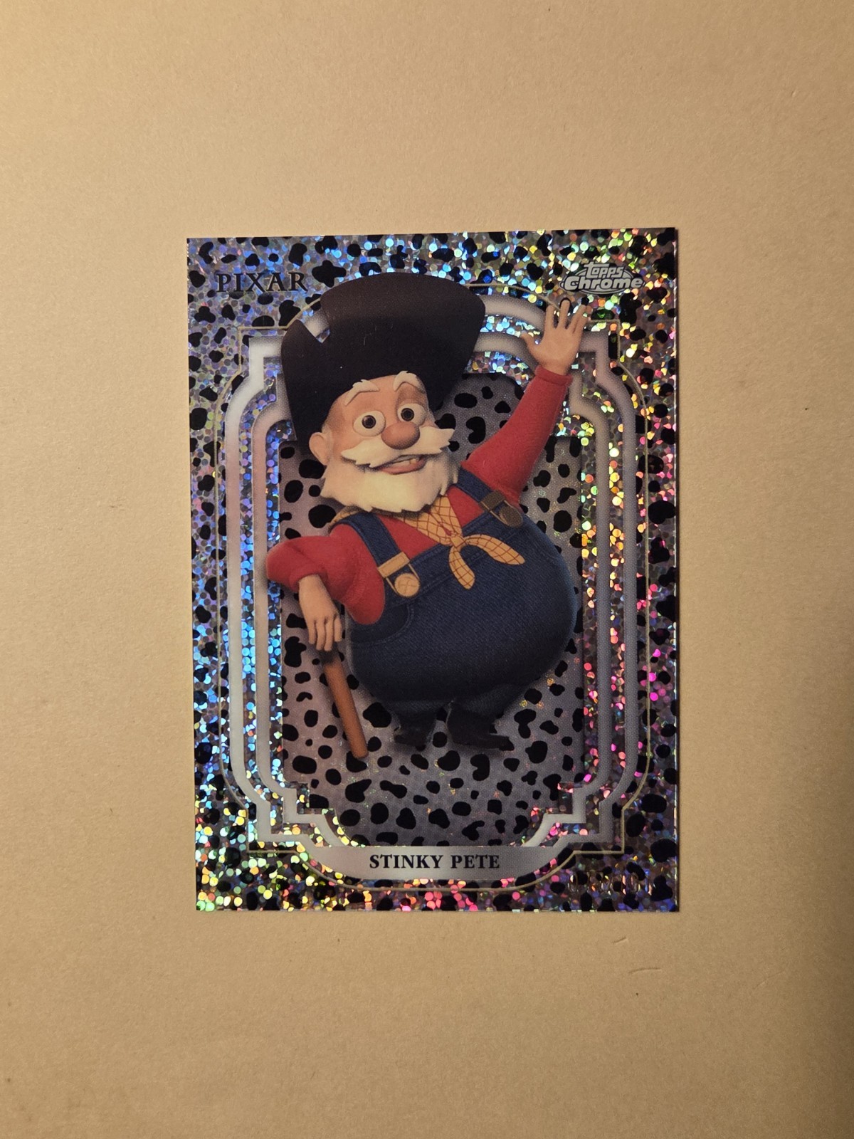 2024 Topps Chrome Disney #71 Stinky Pete Black & White Speckle /101 2024 Topps Chrome Disney #71 Stinky Pete Black & White Speckle /101