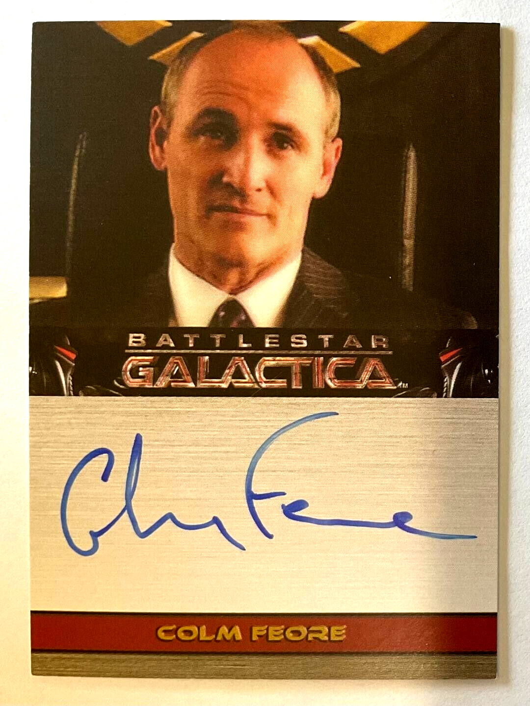 Battlestar Galactica Season 2 Autograph Card Colm Feore as President Adar