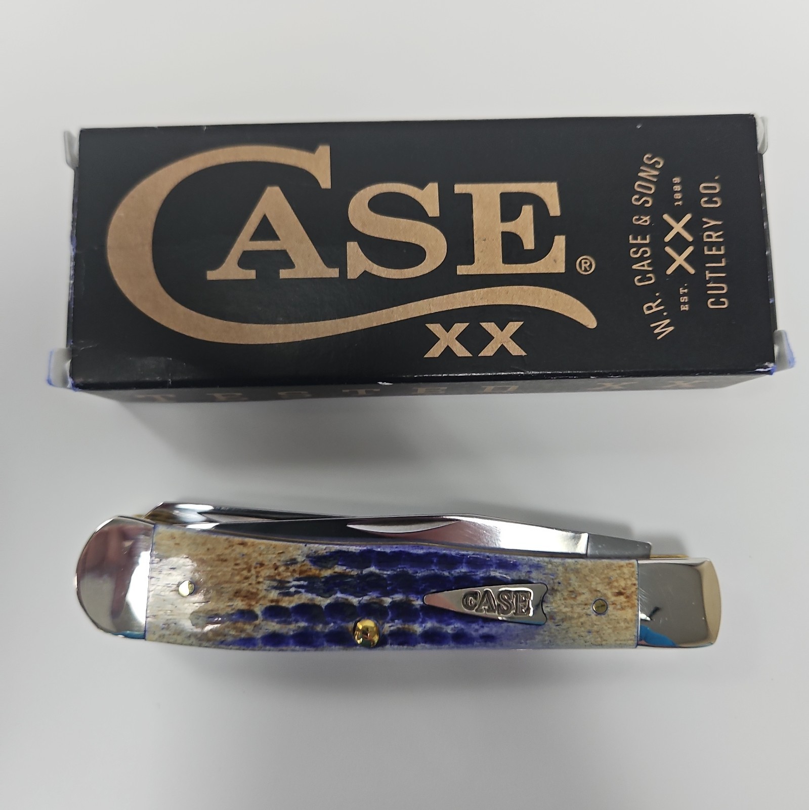  Case XX Knife 2024 Burnt Ultra Violet (PB&J)  Trapper 6254 SS. No 39421  Rare