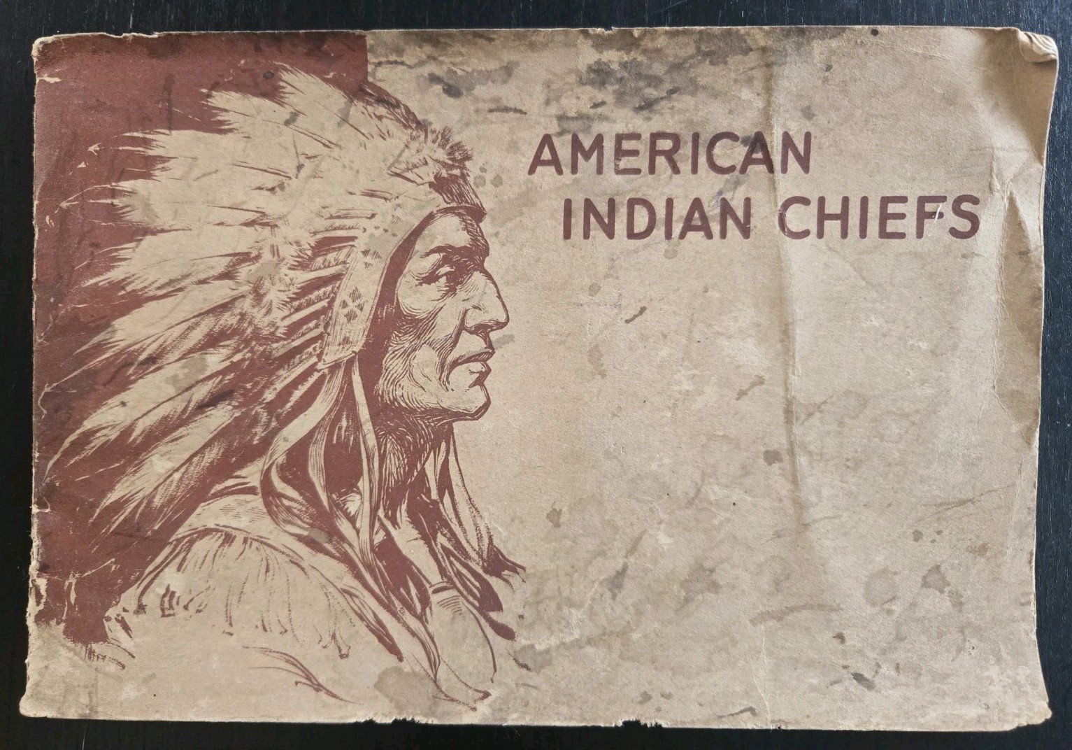 Rare 1954 Book of American Indian Chiefs collection of 40 Cards
