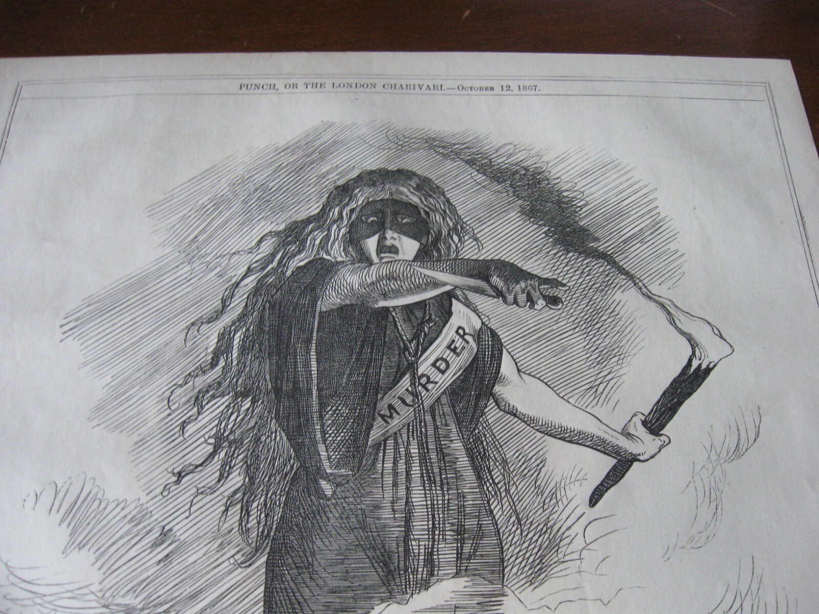 XL 1867 Original POLITICAL CARTOON - UNIONS & FENIANS MURDER Trample Law ITALY XL 1867 Original POLITICAL CARTOON - UNIONS & FENIANS MURDER Trample Law ITALY