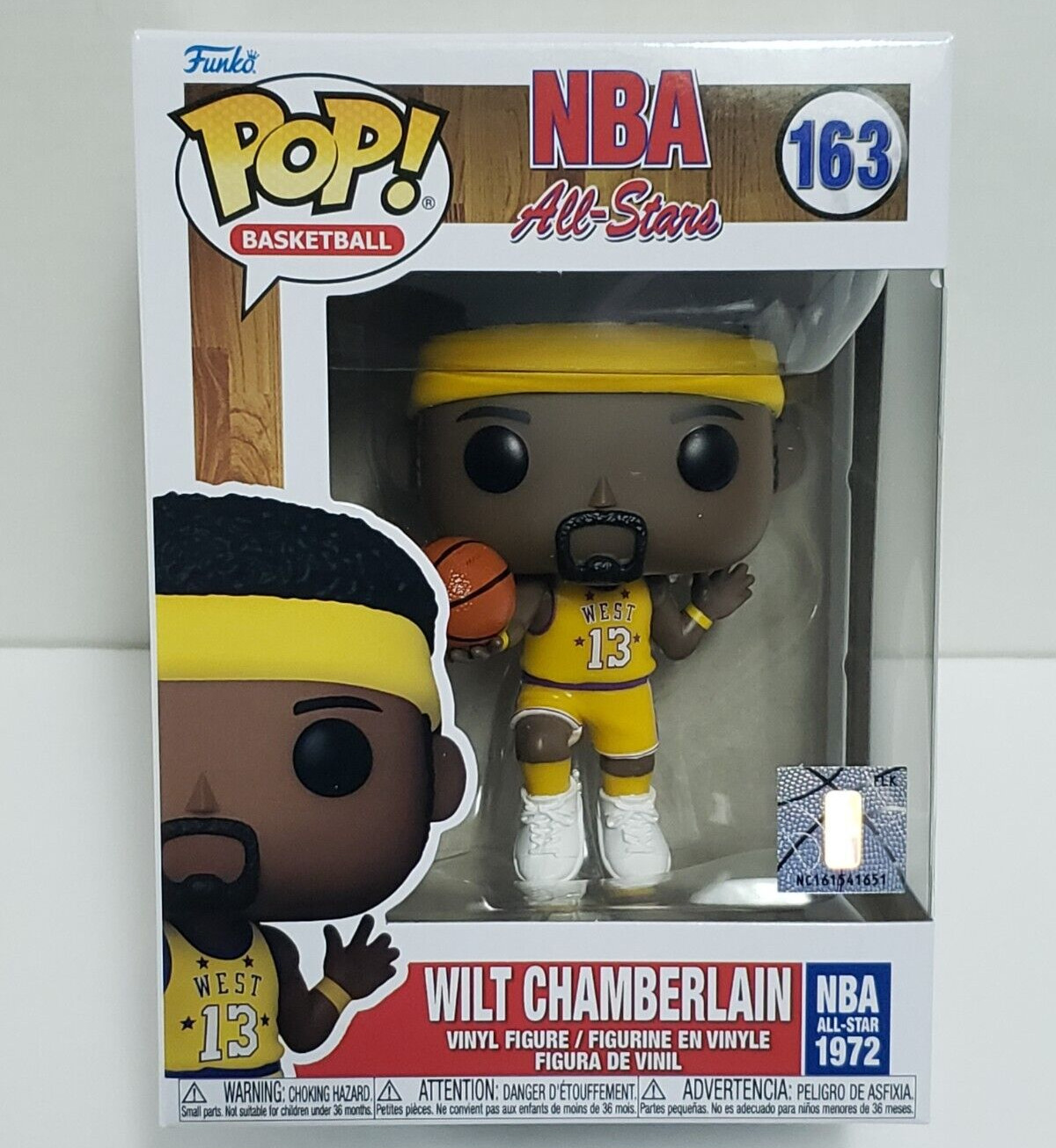 WILT CHAMBERLAIN - NBA All Stars Lakers Funko POP #163 Collectible Vinyl Figure