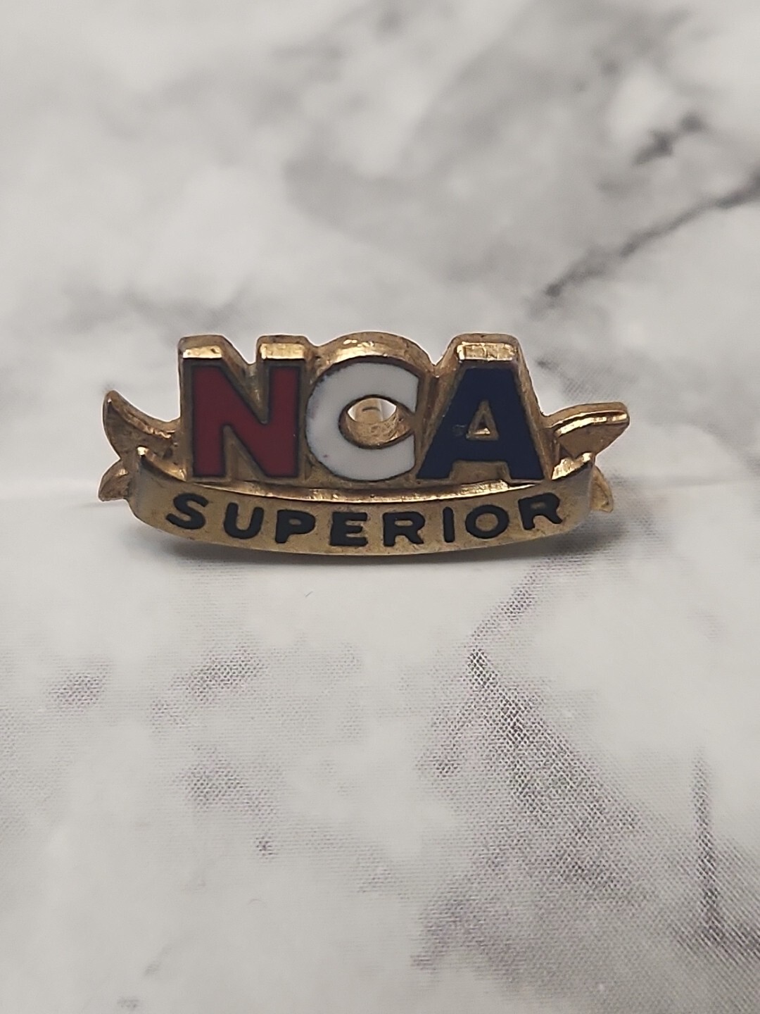 Vintage NCA Superior Cheerleader Cheer Lapel Pin Hat Lanyard Pins Tie Tack Vintage NCA Superior Cheerleader Cheer Lapel Pin Hat Lanyard Pins Tie Tack