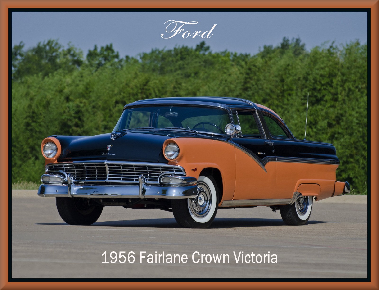1956 Ford Fairlane Crown Victoria coupe, Toolbox - Refrigerator Magnet, 42 MIL