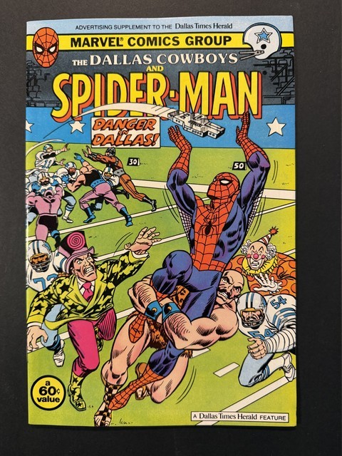 Dallas Cowboys and Spider-Man #1 1983 Promo Comic Ringmaster VF+ 8.5 Dallas Cowboys and Spider-Man #1 1983 Promo Comic Ringmaster VF+ 8.5