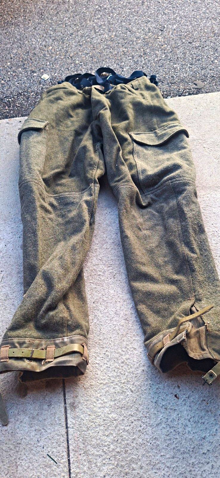 Vtg 1940s Swedish Army M39/58 Wool Cargo Trousers Origanal Ankle Straps Vtg 1940s Swedish Army M39/58 Wool Cargo Trousers Origanal Ankle Straps