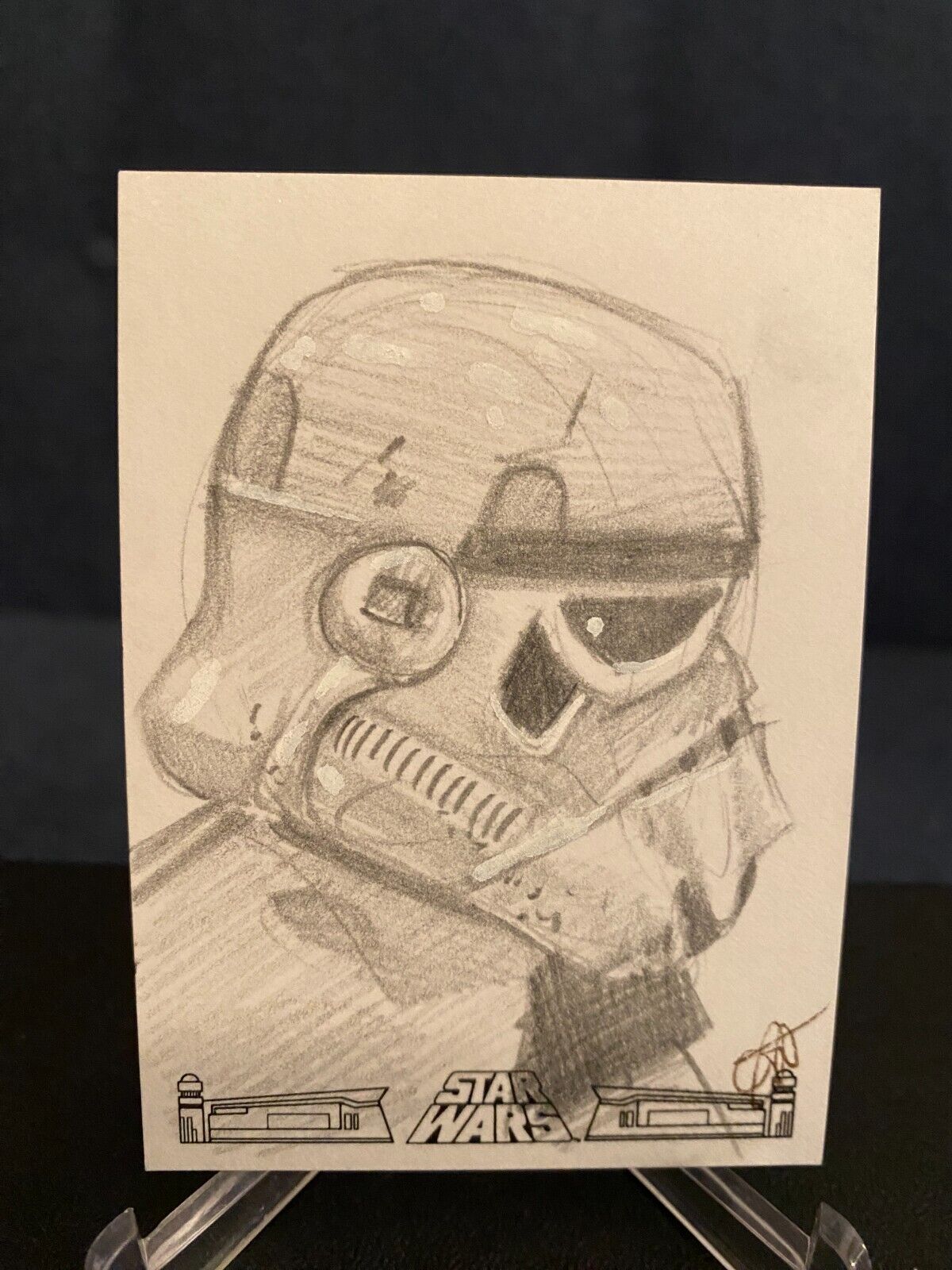 2017 Topps Star Wars 40th Anniversary Sketch Cards 1/1 Jessica Hickman Auto