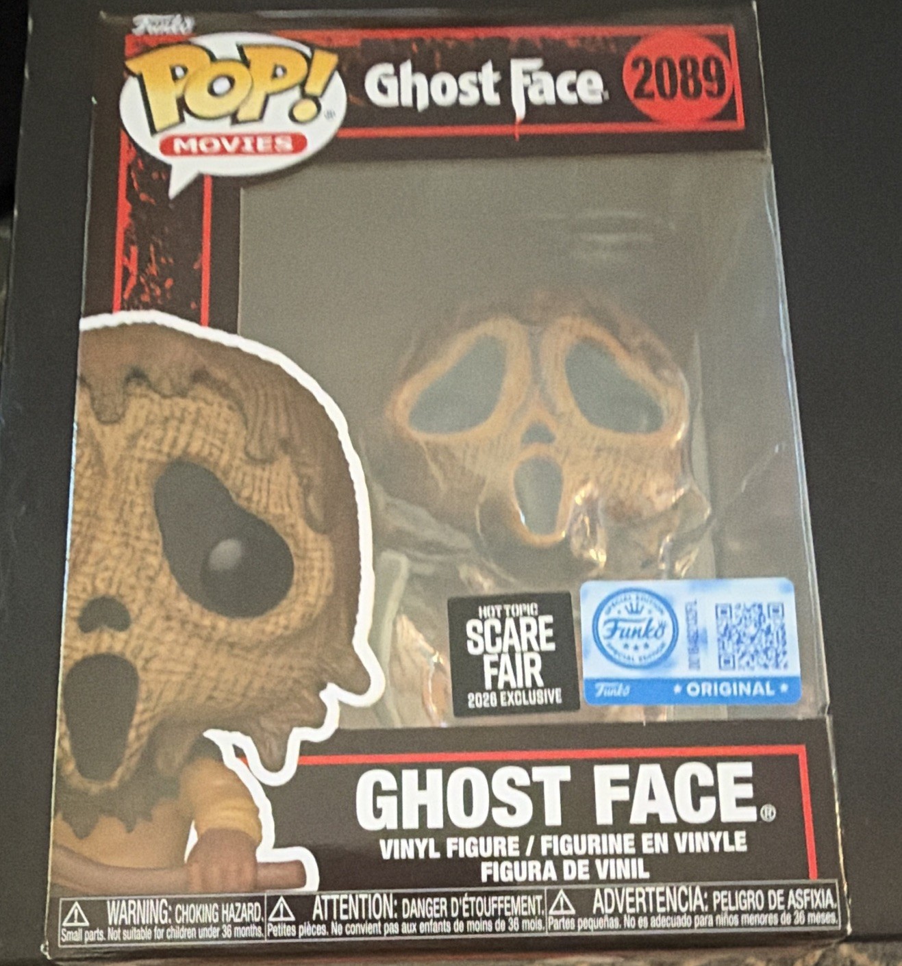 Funko POP Movies Ghost Face #2089 Vinyl Figure 2026 Scare Fair w/ protector