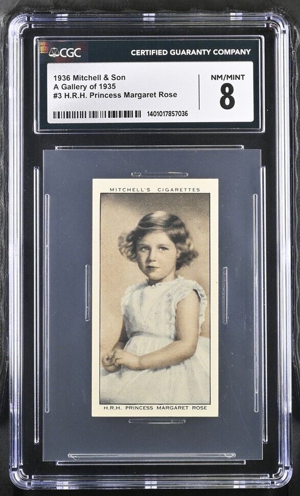 1936 STEPHEN MITCHELL & SON CIGARETTES GALLERY OF 1934 MARGARET ROSE #3 CGC 8