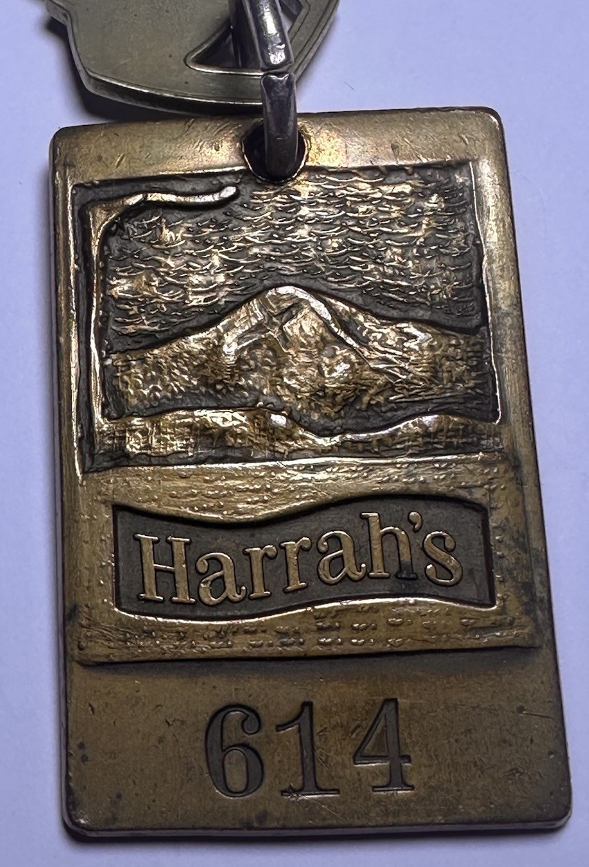 Harrah’s Hotel & Casino Stateline, Nevada 89449 Brass Hotel Room Key #614 Fob Harrah’s Hotel & Casino Stateline, Nevada 89449 Brass Hotel Room Key #614 Fob
