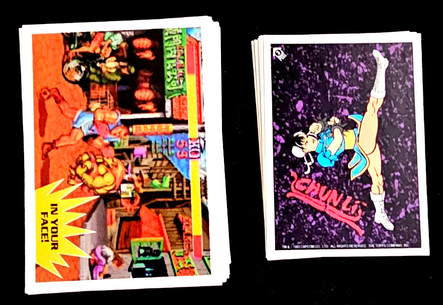 1993 TOPPS STREET FIGHTER II COMPLETE 88 CARD BASE SET + 11 STICKER SET 1993 TOPPS STREET FIGHTER II COMPLETE 88 CARD BASE SET + 11 STICKER SET