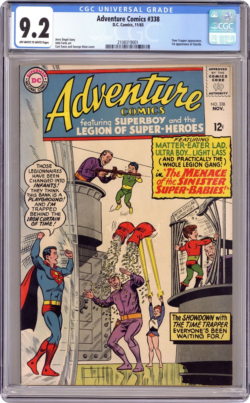 Adventure Comics #338 CGC 9.2 1965 2108319001