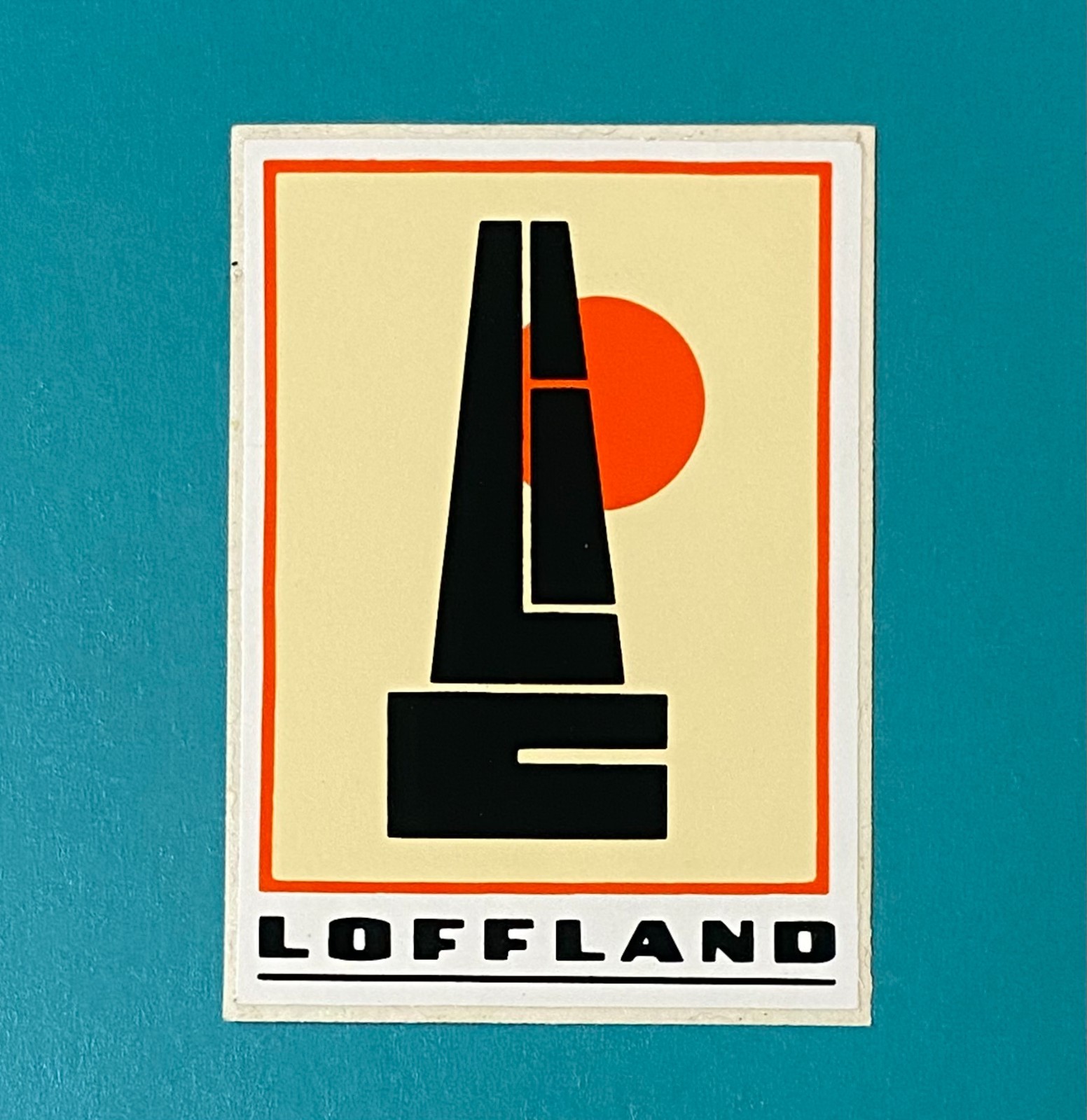 Vintage Loffland Brothers Drilling Oil Oilfield Well Hardhat Sticker 20B
