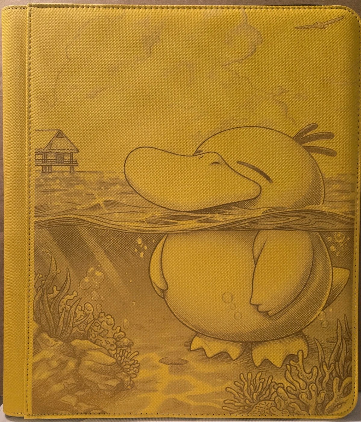 Pokemon Psyduck ASC Yellow 9 Pocket Top Loader Binder 288 Cards Pokemon Psyduck ASC Yellow 9 Pocket Top Loader Binder 288 Cards