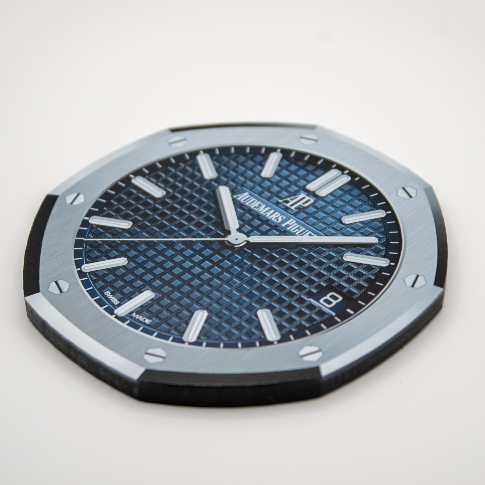 AP Royal Oak BLUE 15500 Luxury Watch Coaster Acrylic Drink Bar Desk Decor Gift