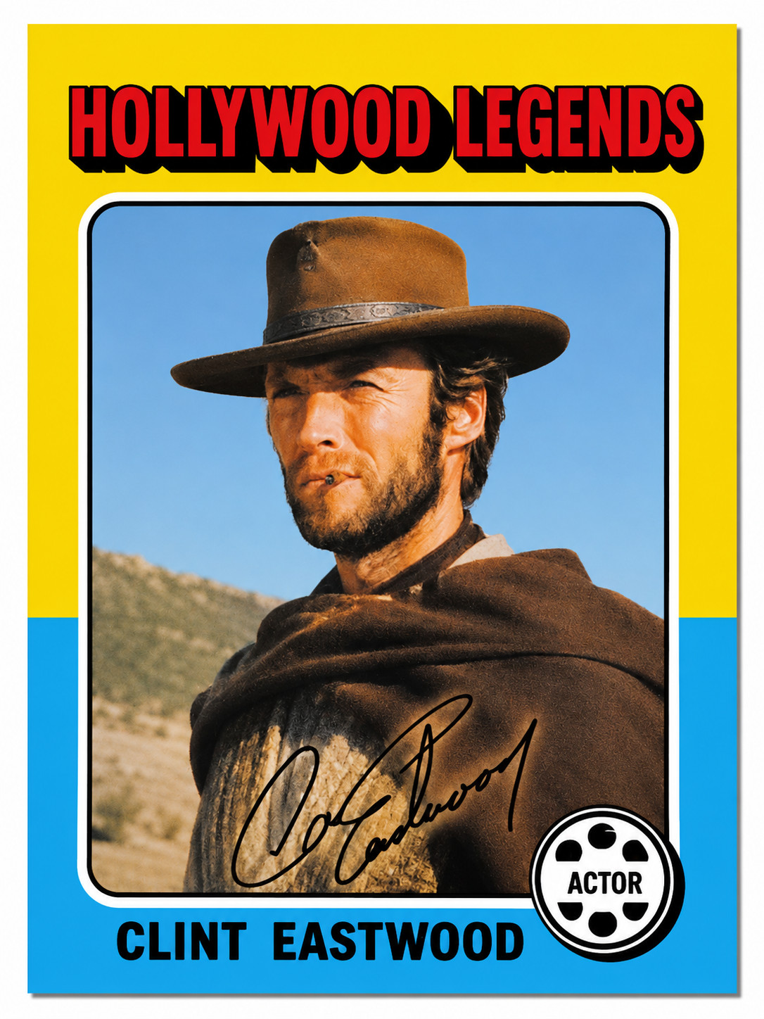 CLINT EASTWOOD HOLLYWOOD LEGENDS COLLECTIBLE ACEO TRADING CARD MOVIE MEMORABILIA CLINT EASTWOOD HOLLYWOOD LEGENDS COLLECTIBLE ACEO TRADING CARD MOVIE MEMORABILIA