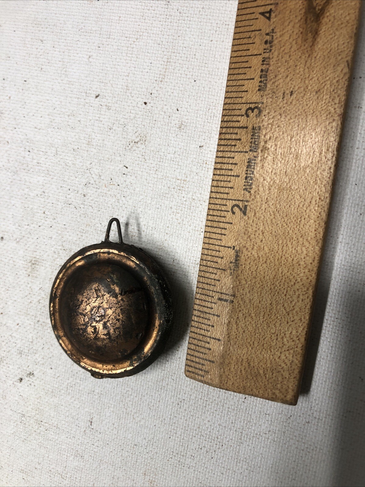 Vintage Antique Unmarked Mantle Clock Weight PARTS REPAIR Vintage Antique Unmarked Mantle Clock Weight PARTS REPAIR