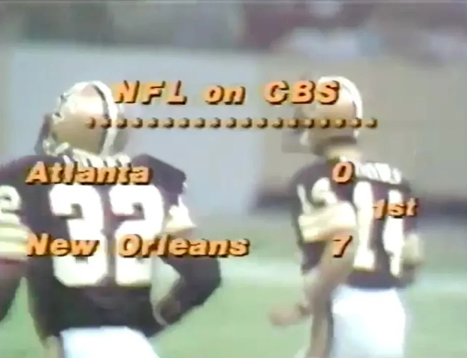 1979 NFL Season Week 1 Atlanta Falcons vs New Orleans Saints TV Game DVD