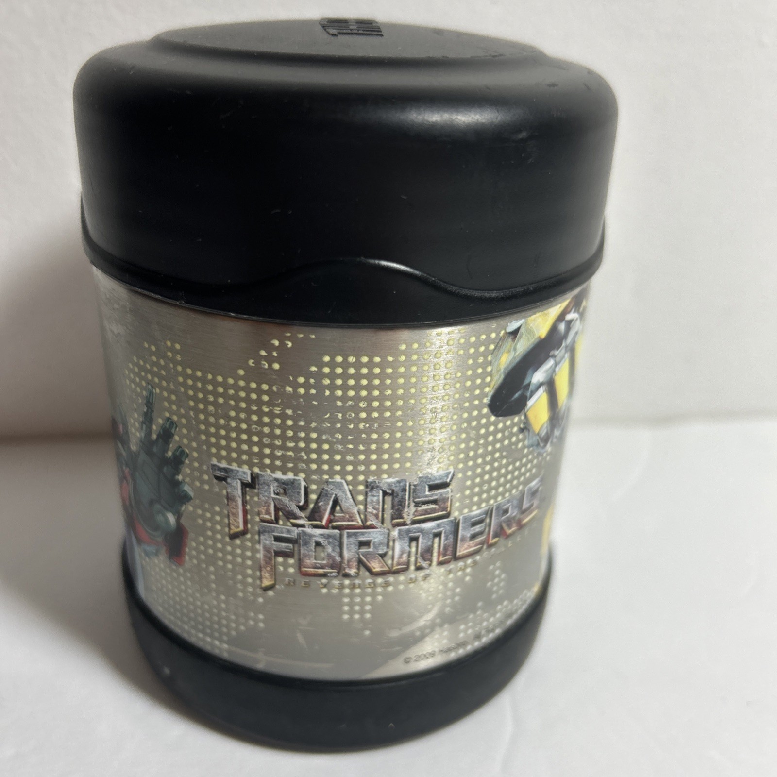 THERMOS Transformers 2009 Metal Beverage Holder Stainless Steel THERMOS Transformers 2009 Metal Beverage Holder Stainless Steel