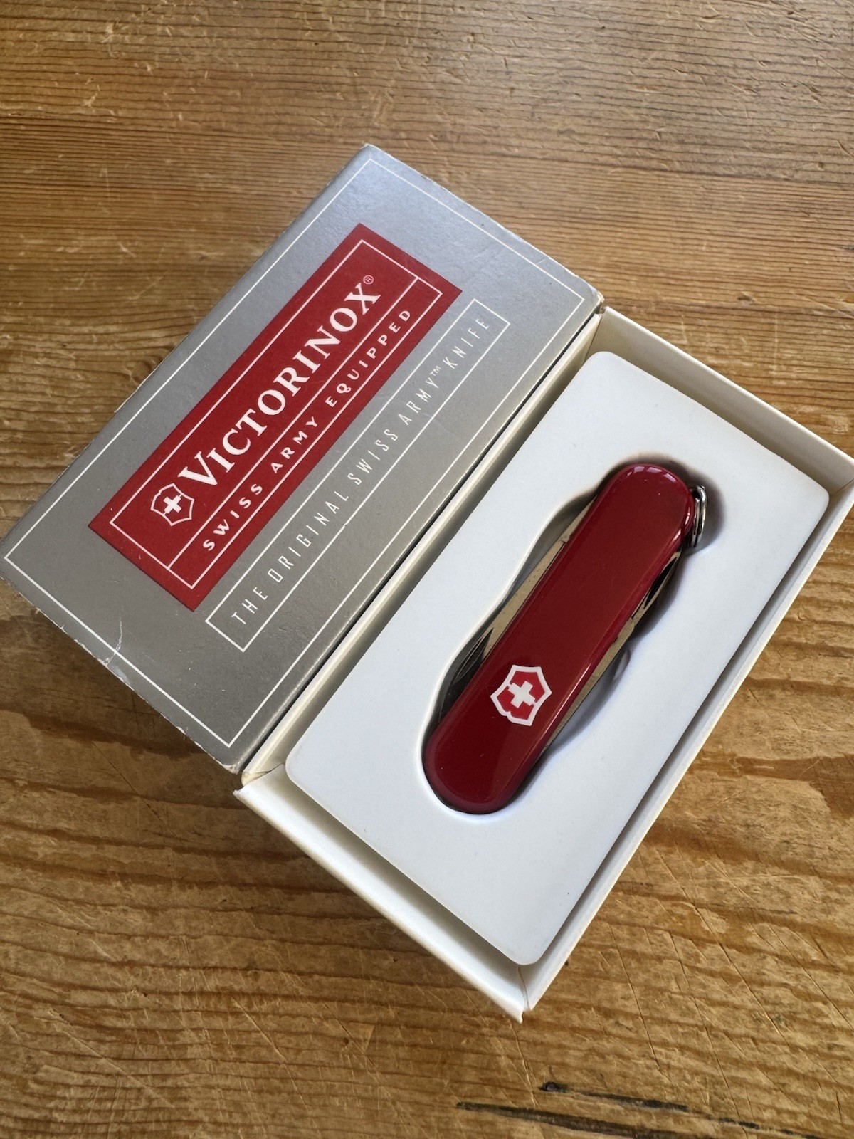 RARE NEW OLD STOCK VICTORINOX SWISS ARMY KNIFE Red Swisslite LED RARE NEW OLD STOCK VICTORINOX SWISS ARMY KNIFE Red Swisslite LED