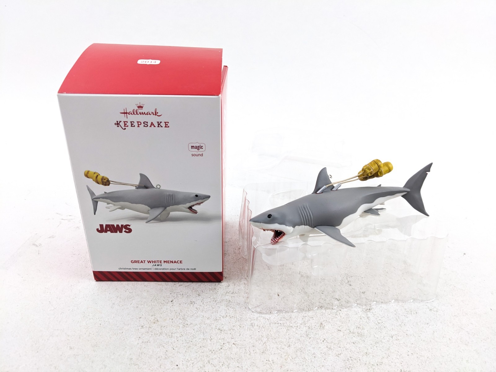 2014 Hallmark Keepsake Jaws Great White Menace Shark Christmas Ornament 2014 Hallmark Keepsake Jaws Great White Menace Shark Christmas Ornament