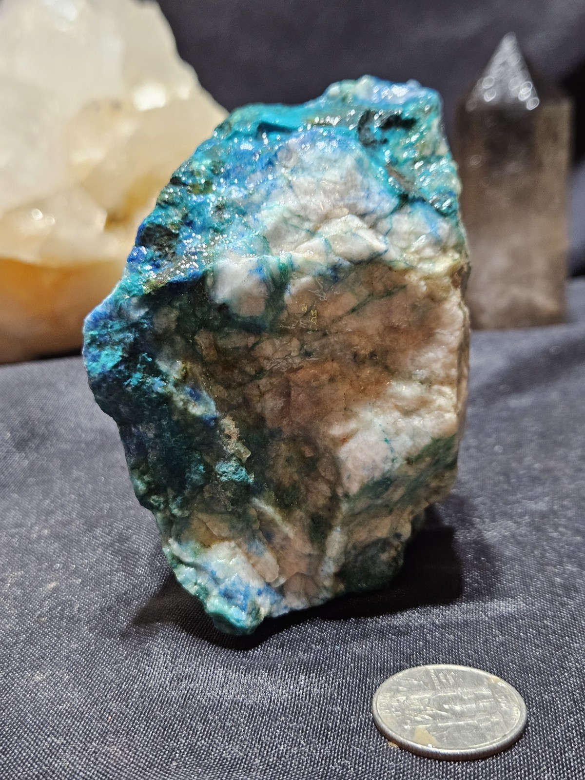 Bright Teal Specimen Natural Form (1lb 10oz) Bright Teal Specimen Natural Form (1lb 10oz)