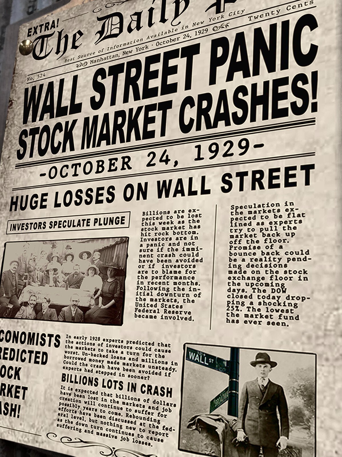 Stock Market Crash Sign Rustic Man Cave Sign Stock Market Crash Sign Rustic Man Cave Sign