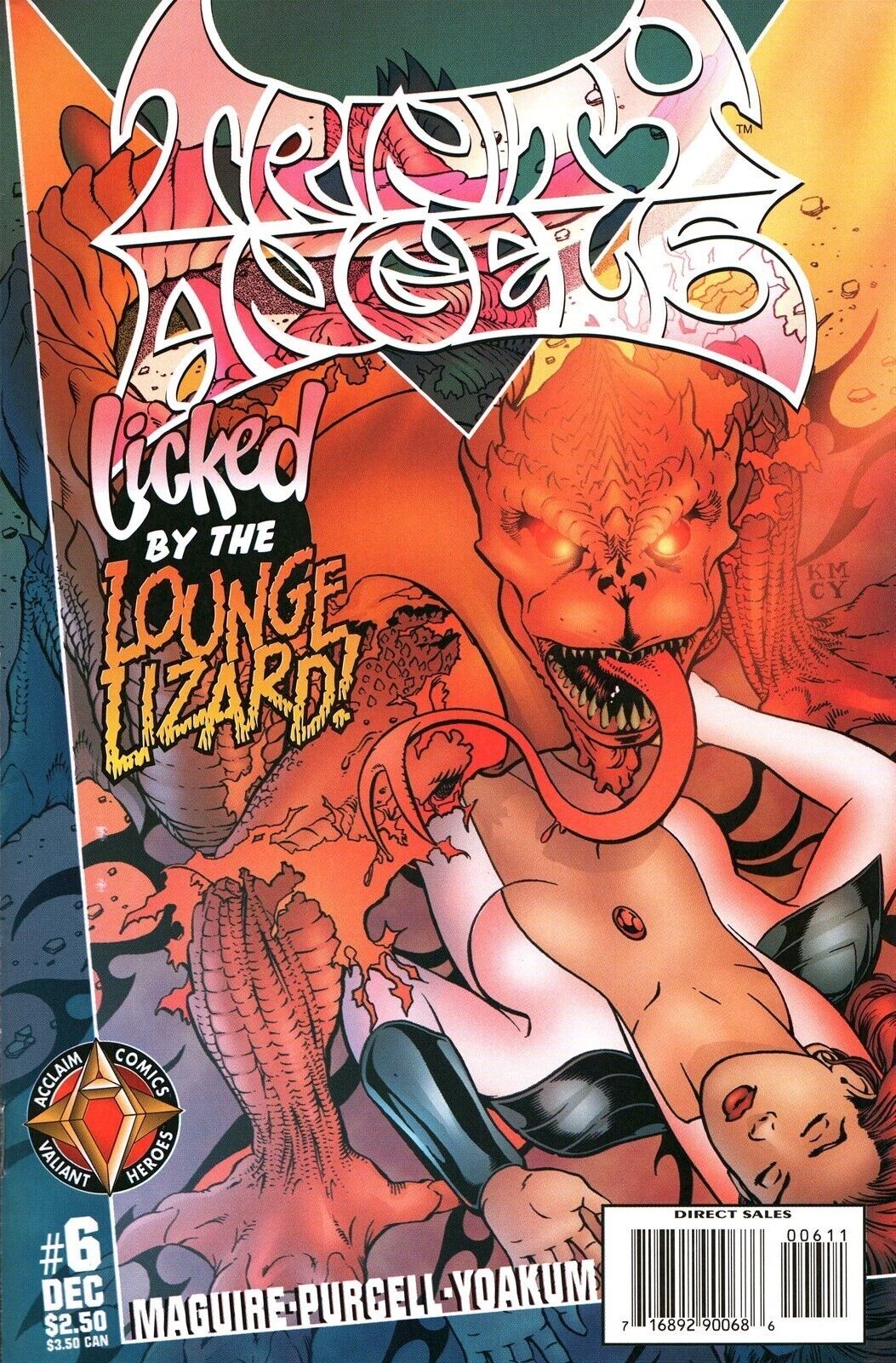 Vintage Acclaim Comics Trinity Angels Comic Book Issue #6 (1997)