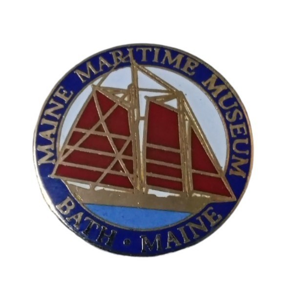 Maine Maritime Museum Bath Maine Ship Travel Souvenir Pin Maine Maritime Museum Bath Maine Ship Travel Souvenir Pin