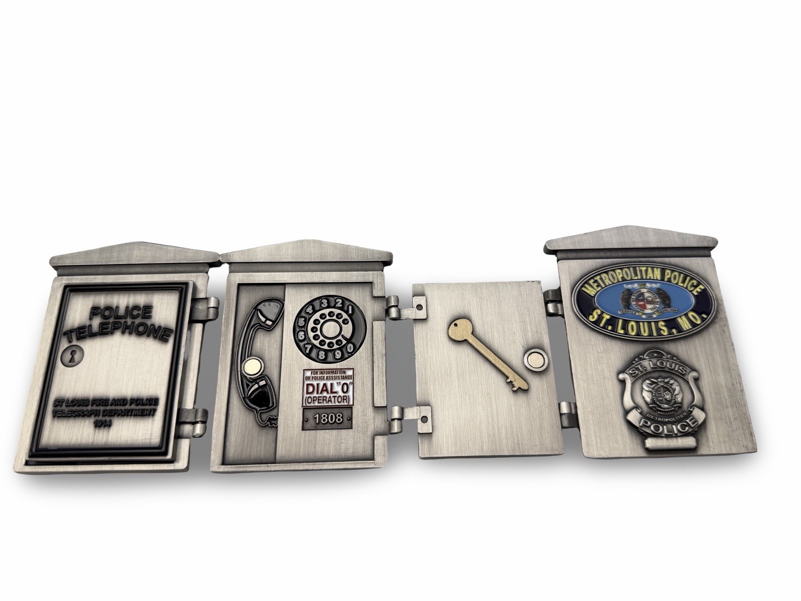 St. Louis Police Call Box Challenge Coin St. Louis Police Call Box Challenge Coin