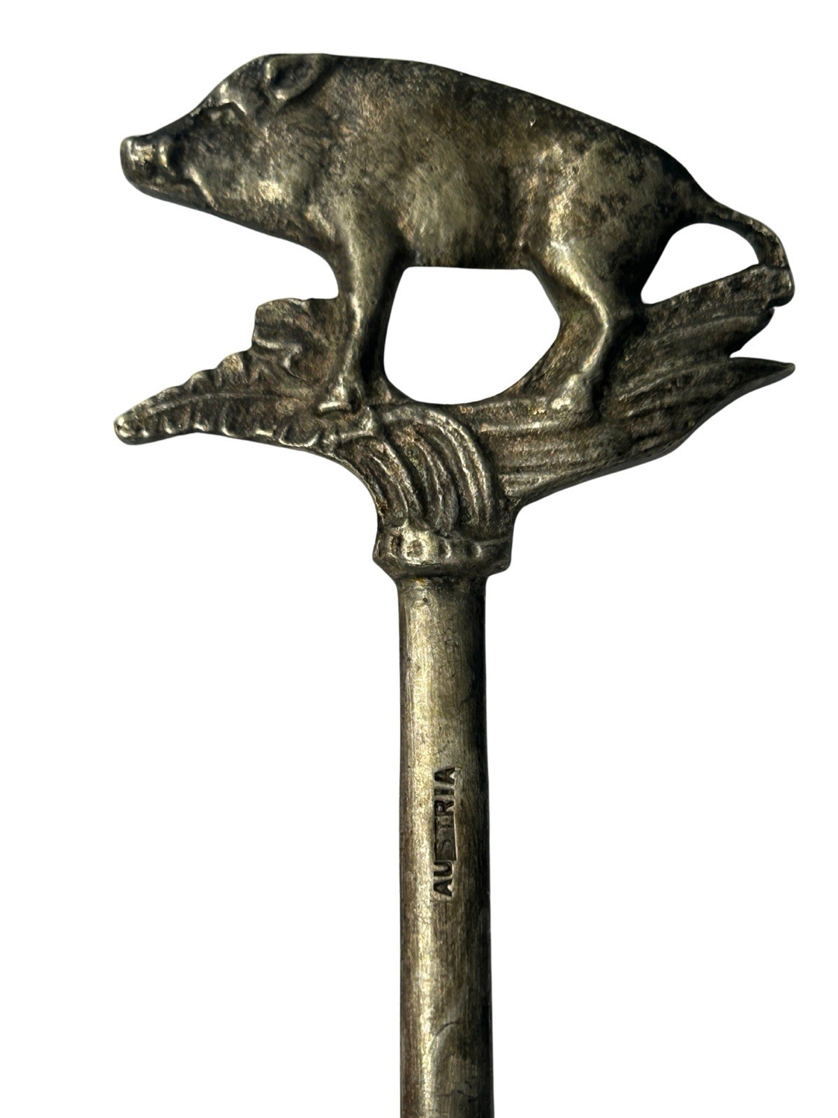 Antique Austrian Art Nouveau Wild Boar Letter Opener - Early 1900s Bronze Pig Antique Austrian Art Nouveau Wild Boar Letter Opener - Early 1900s Bronze Pig