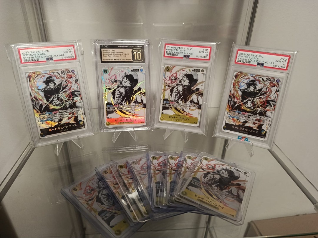 2023 One Piece Card Game ST13 JP Luffy & Ace Alt Art Foil PSA/CGC 10 2023 One Piece Card Game ST13 JP Luffy & Ace Alt Art Foil PSA/CGC 10