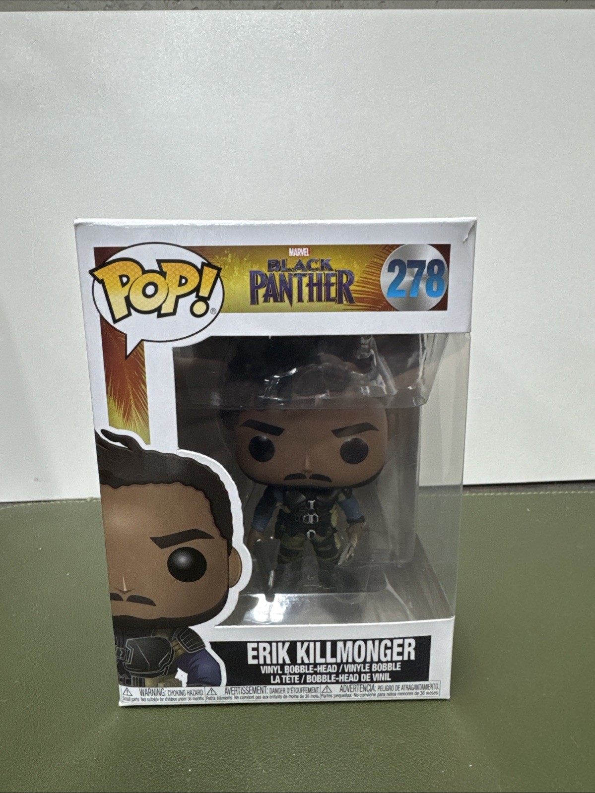 Funko Pop 278 Erik Killmonger Marvel Black Panther Vinyl Figure Funko Pop 278 Erik Killmonger Marvel Black Panther Vinyl Figure
