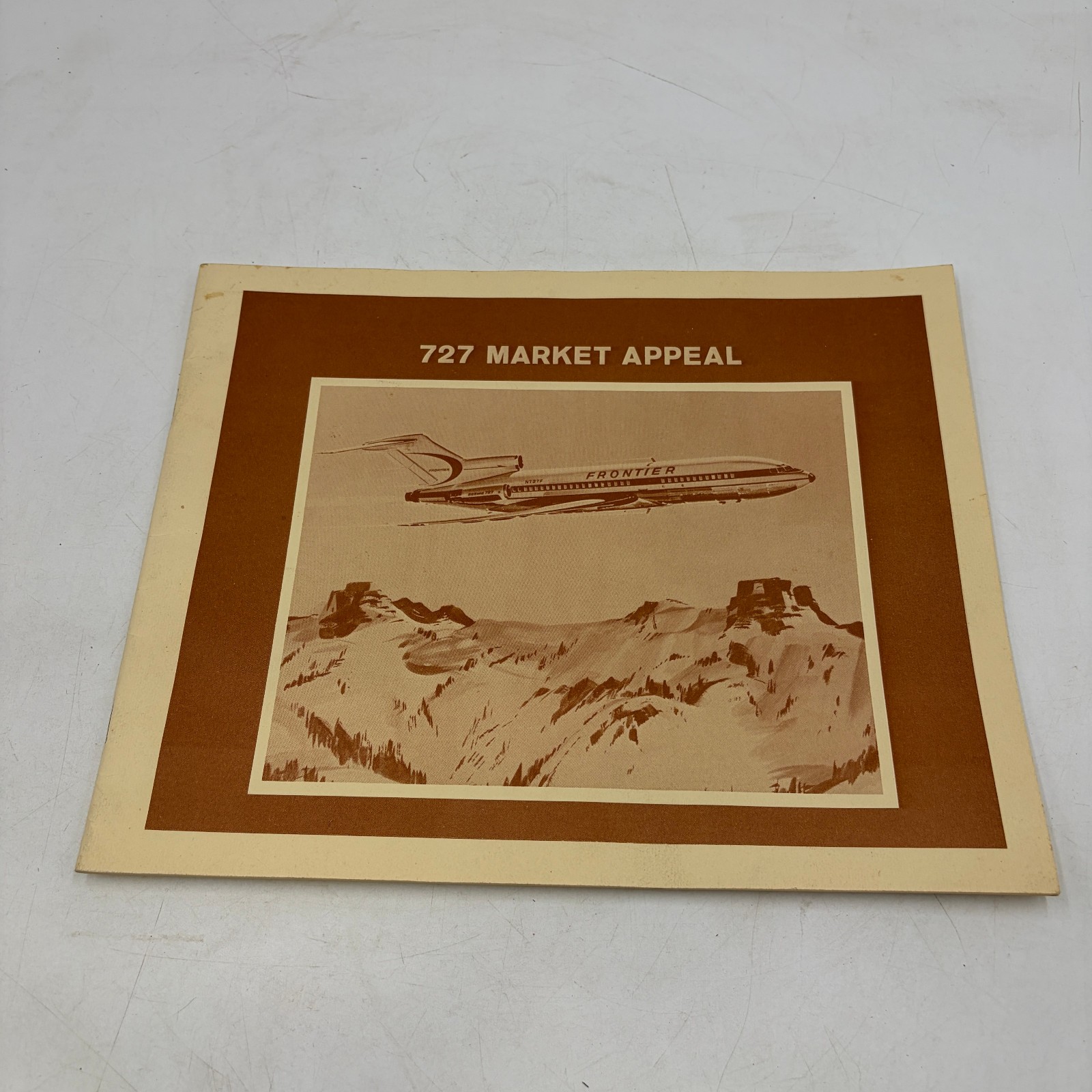 VTG 1966 Boeing 727 Market Appeal Frontier Airlines Sales Brochure Aviation RARE VTG 1966 Boeing 727 Market Appeal Frontier Airlines Sales Brochure Aviation RARE