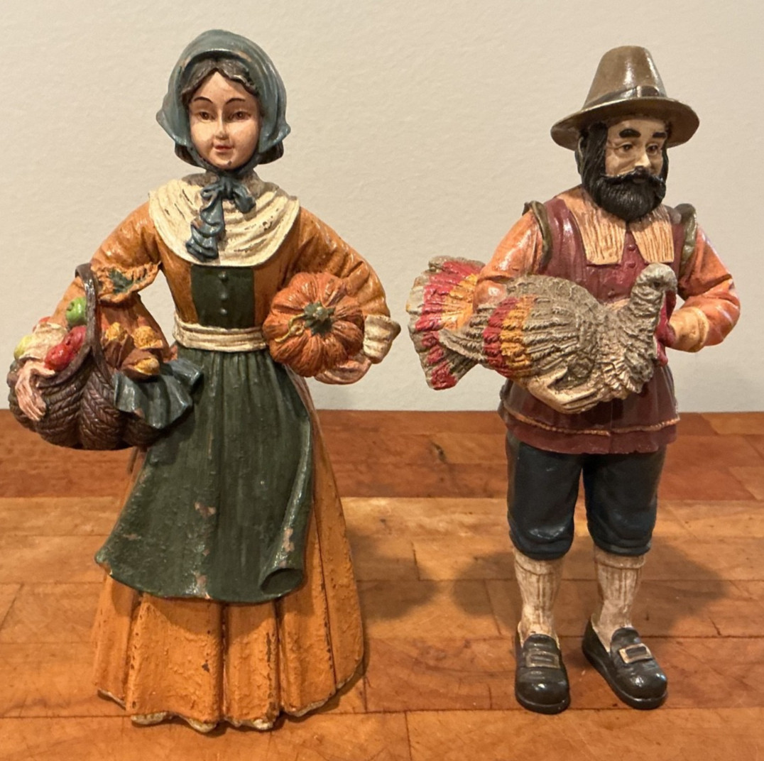 Unique Rare & Hard to Find Pilgrim Man and Woman Thanksgiving 9 Unique Rare & Hard to Find Pilgrim Man and Woman Thanksgiving 9