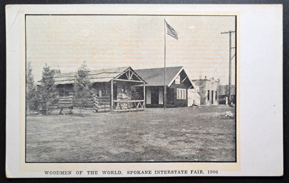 1906 Spokane Interstate Fair - Woodmen of the World WOW Building - Vintage WA 1906 Spokane Interstate Fair - Woodmen of the World WOW Building - Vintage WA