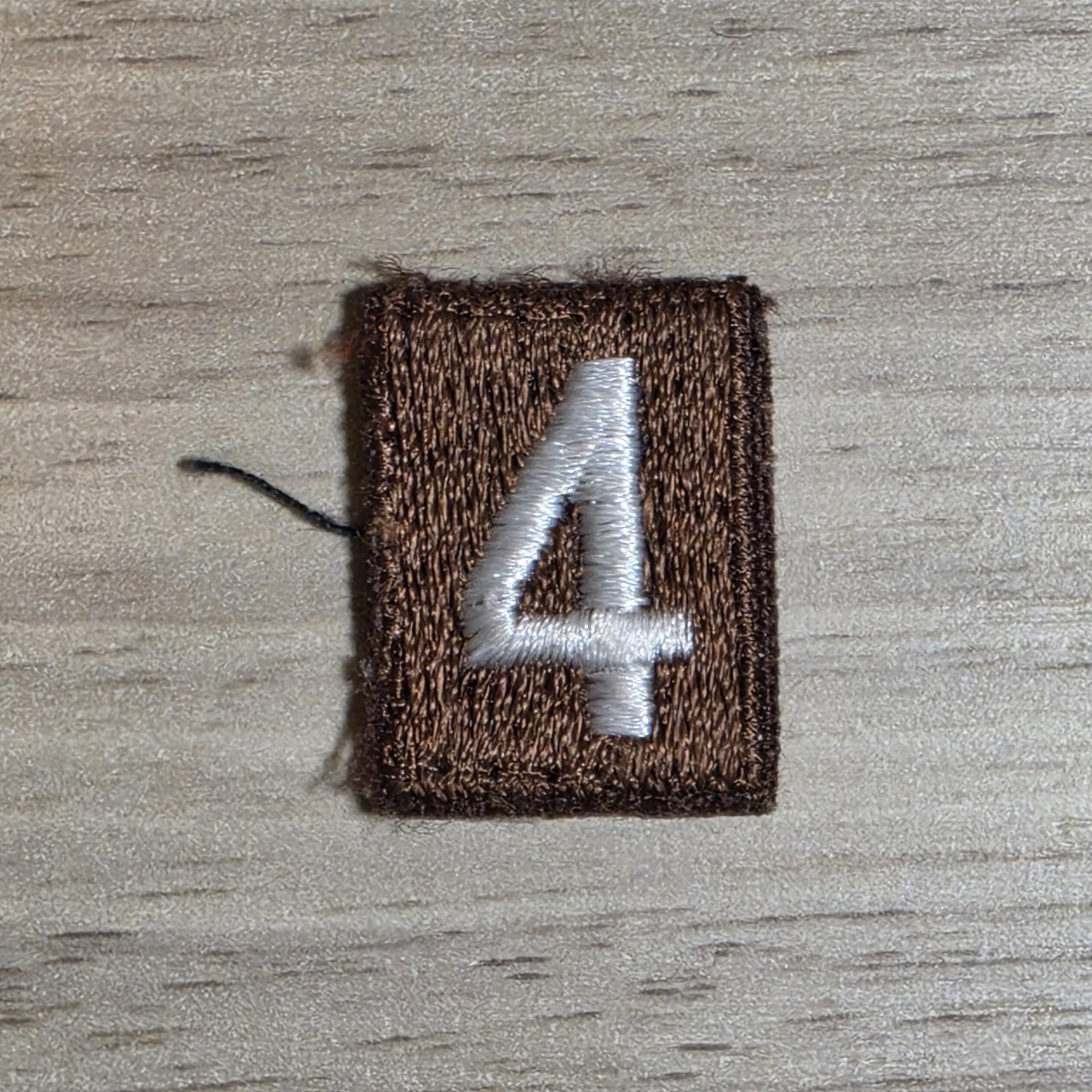 Brownie Single Troop ID Number 4 Four Girl Scout Patch 1990s 90s Vtg USED Brownie Single Troop ID Number 4 Four Girl Scout Patch 1990s 90s Vtg USED