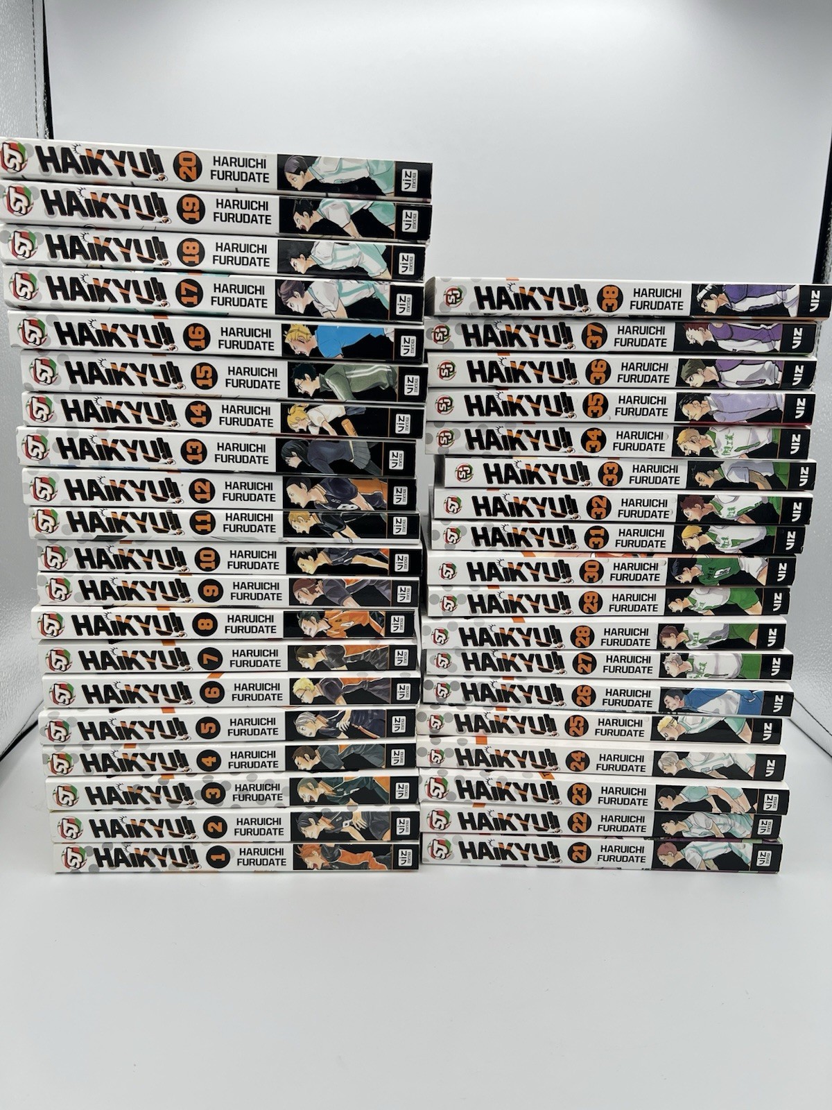 Haikyuu Haikyu Manga Volumes 1-38 Book Lot English Authentic Viz Media Set VG Haikyuu Haikyu Manga Volumes 1-38 Book Lot English Authentic Viz Media Set VG