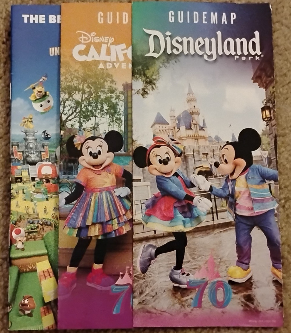 New 2026 70th Disneyland + California Adventure Park Maps + Universal Hollywood New 2026 70th Disneyland + California Adventure Park Maps + Universal Hollywood