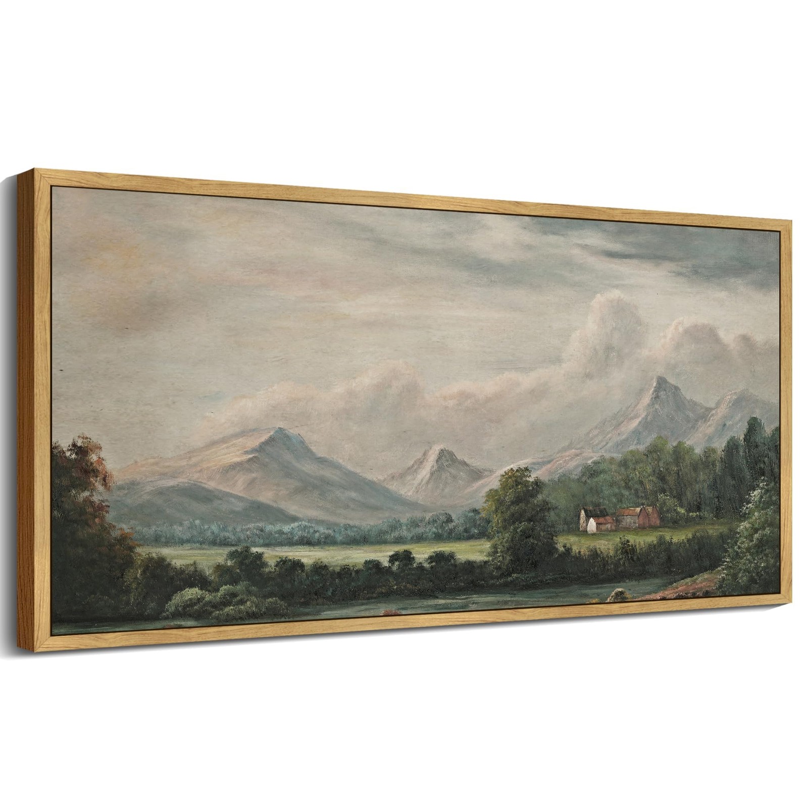 SHENIFY Vintage Framed Wall Art 20x40in Natural Framed Rustic Cottage SHENIFY Vintage Framed Wall Art 20x40in Natural Framed Rustic Cottage
