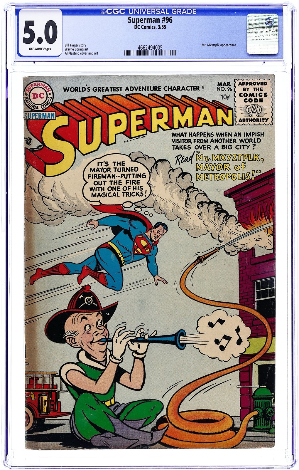 Superman #96 CGC 5.0 1955 4662494005